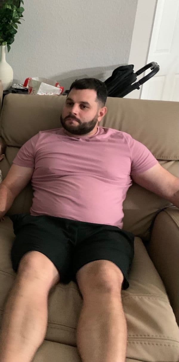 Ed Stiefel overweight at his heaviest, before the transformation